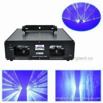 DJ's Laser Stage Lights with DMX Double Blue Laser 2,000mW, 450nm
